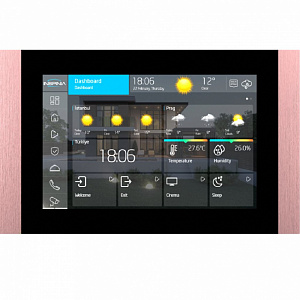 Сенсорная панель ASTRUM Inspinia SQ 8", розовый Сенсорная панель ASTRUM Inspinia SQ 8", розовый