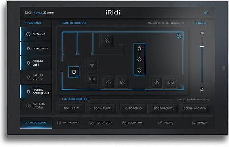 Панель настенная iRidi 10" Touch Panel P10