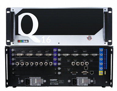 Универсальный видеопроцессор RGBLink Q16pro 4U 16х20 Универсальный видеопроцессор RGBLink Q16pro 4U 16х20