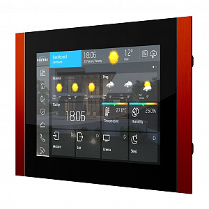 Сенсорная панель ASTRUM Inspinia SQ 10", красный Сенсорная панель ASTRUM Inspinia SQ 10", красный