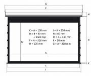 Экран с электроприводом Kauber Blue Label Tensioned BT Cinema  131" 16:9 163x290 см. Microperf 