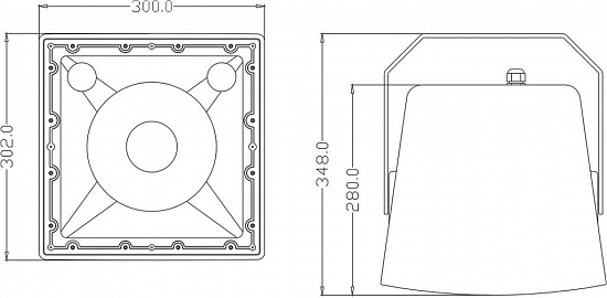 Коаксиальная 2-полосная акустическая система 8" FDB LT208 (цвет белый)
