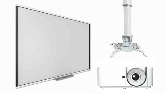 Интерактивная доска SMART SBM777V с проектором EXD102Z и креплением DSM-2L