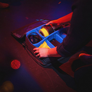 Мягкая сумка-органайзер для кабелей и аксессуаров Adam Hall KCABLEBAGXL Мягкая сумка-органайзер для кабелей и аксессуаров Adam Hall KCABLEBAGXL